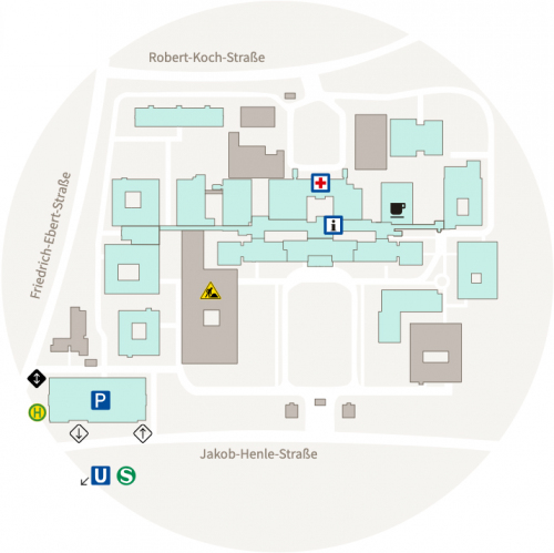 Lageplan Klinikum Fürth