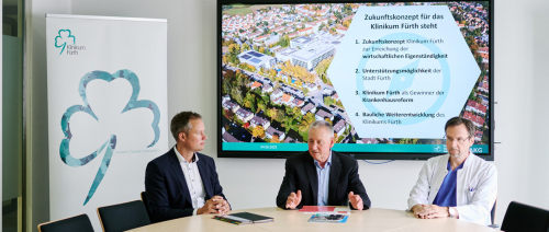Pressegespräch Zukunftskonzept 04.06.2025 Pressegespräch mit Vorstand Dr. Mohr, OB Dr. Jung und Prof. Dr. Dormann